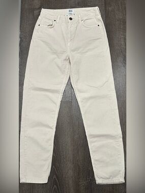 BDG Urban Outfitters Cream Corduroy Mom Pants 28